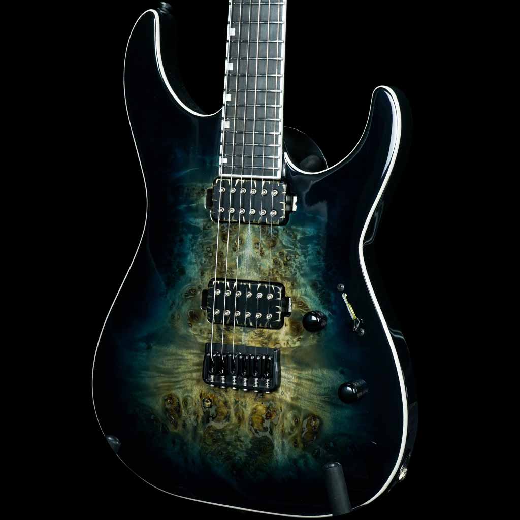 ESP E-II M-II HT Electric Guitar - Mercury Blue Burst