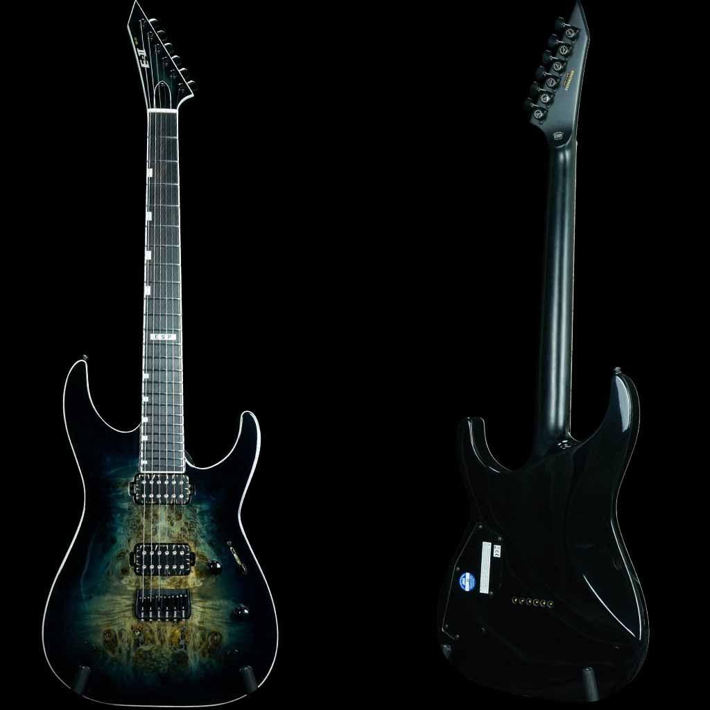 ESP E-II M-II HT Electric Guitar - Mercury Blue Burst