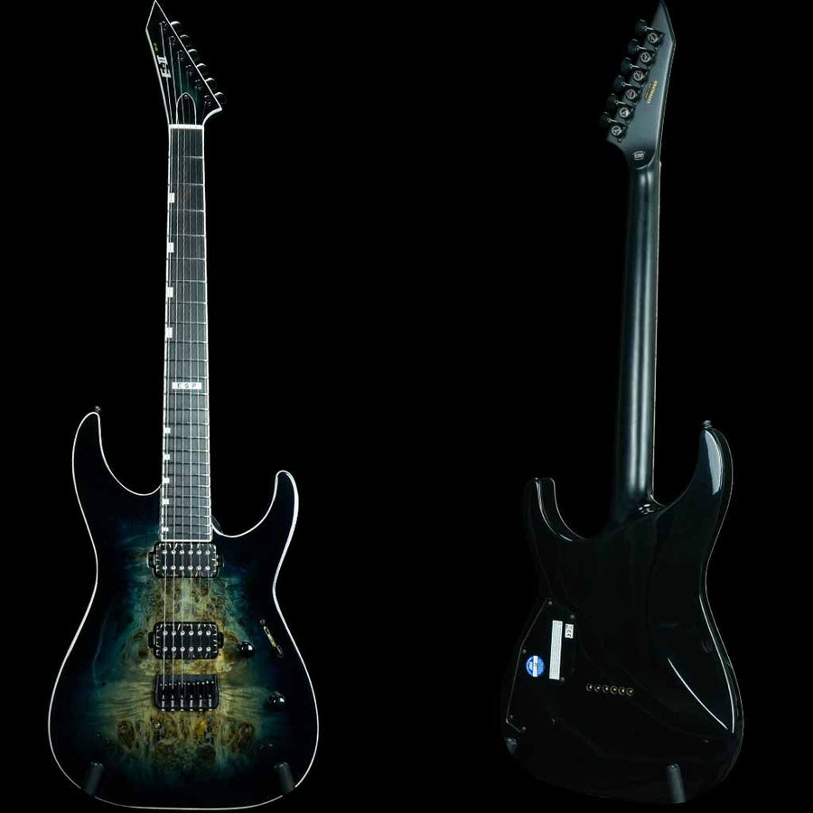 ESP E-II M-II HT Electric Guitar - Mercury Blue Burst