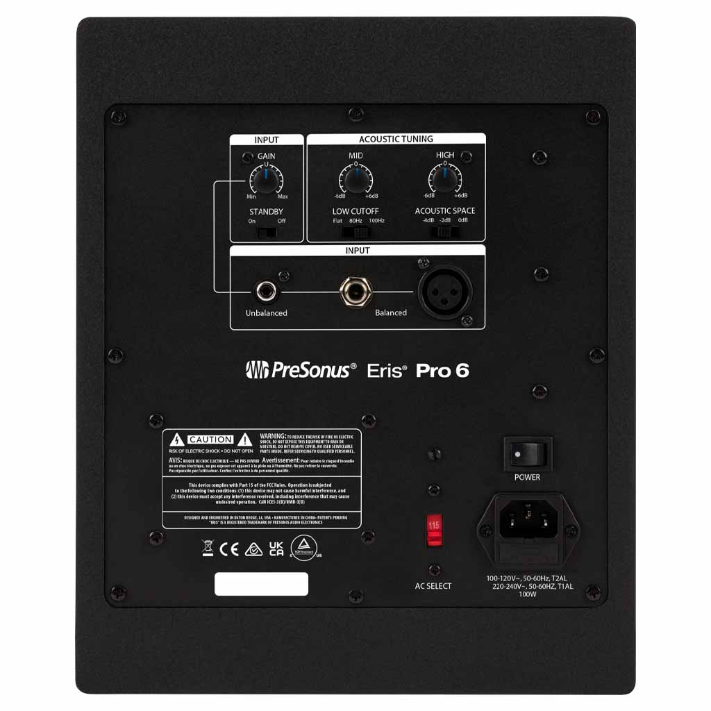 PreSonus Eris Pro 6 6.5" 2-Way Active Coaxial Studio Monitor