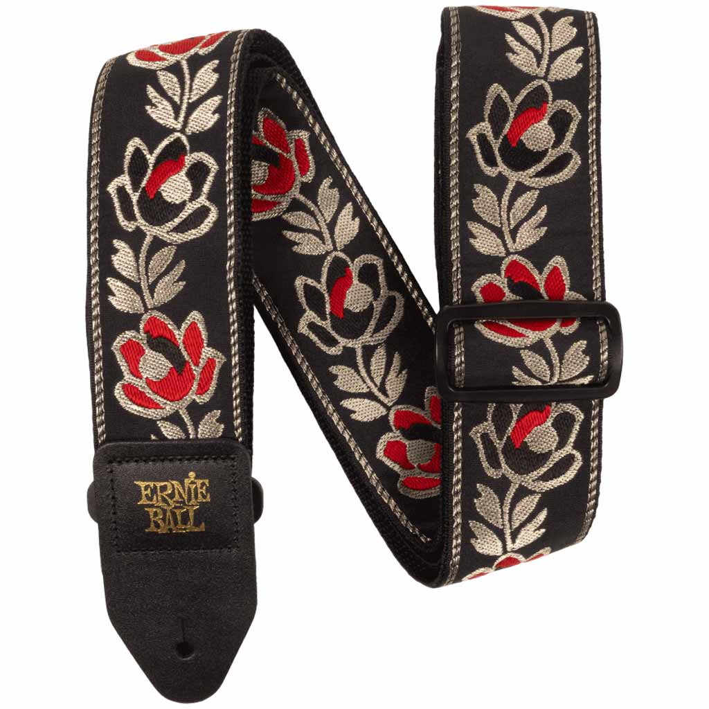 Ernie Ball Classic Jacquard Guitar/Bass Strap in Noble Rose