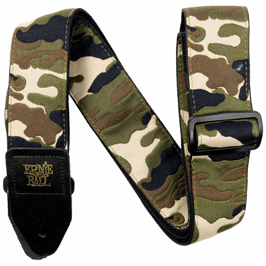 Ernie Ball Jacquard Guitar Strap in Vintage Camo