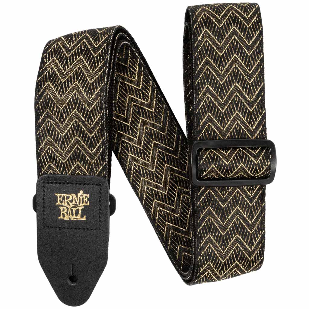 Ernie Ball Classic Jacquard Guitar/Bass Strap in Golden Waves