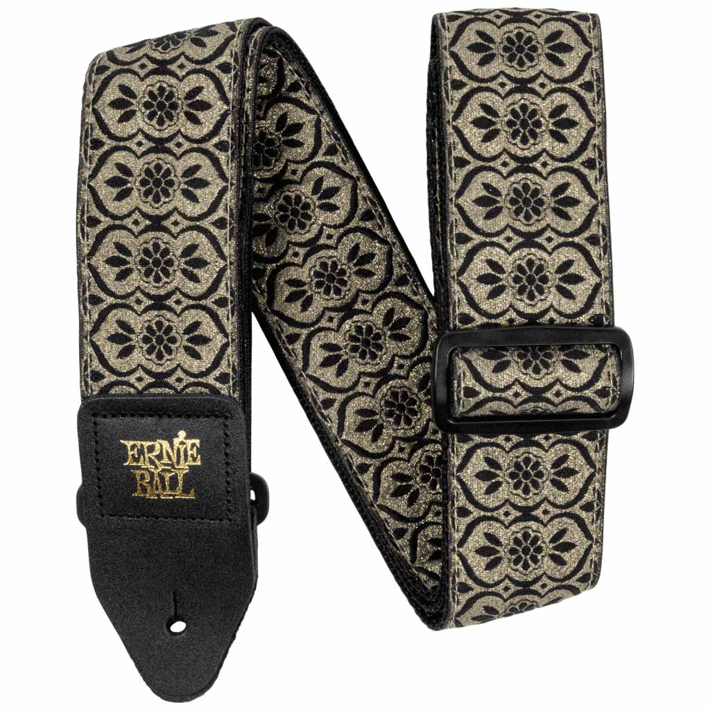 Ernie Ball Classic Jacquard Guitar/Bass Strap in Golden Garden
