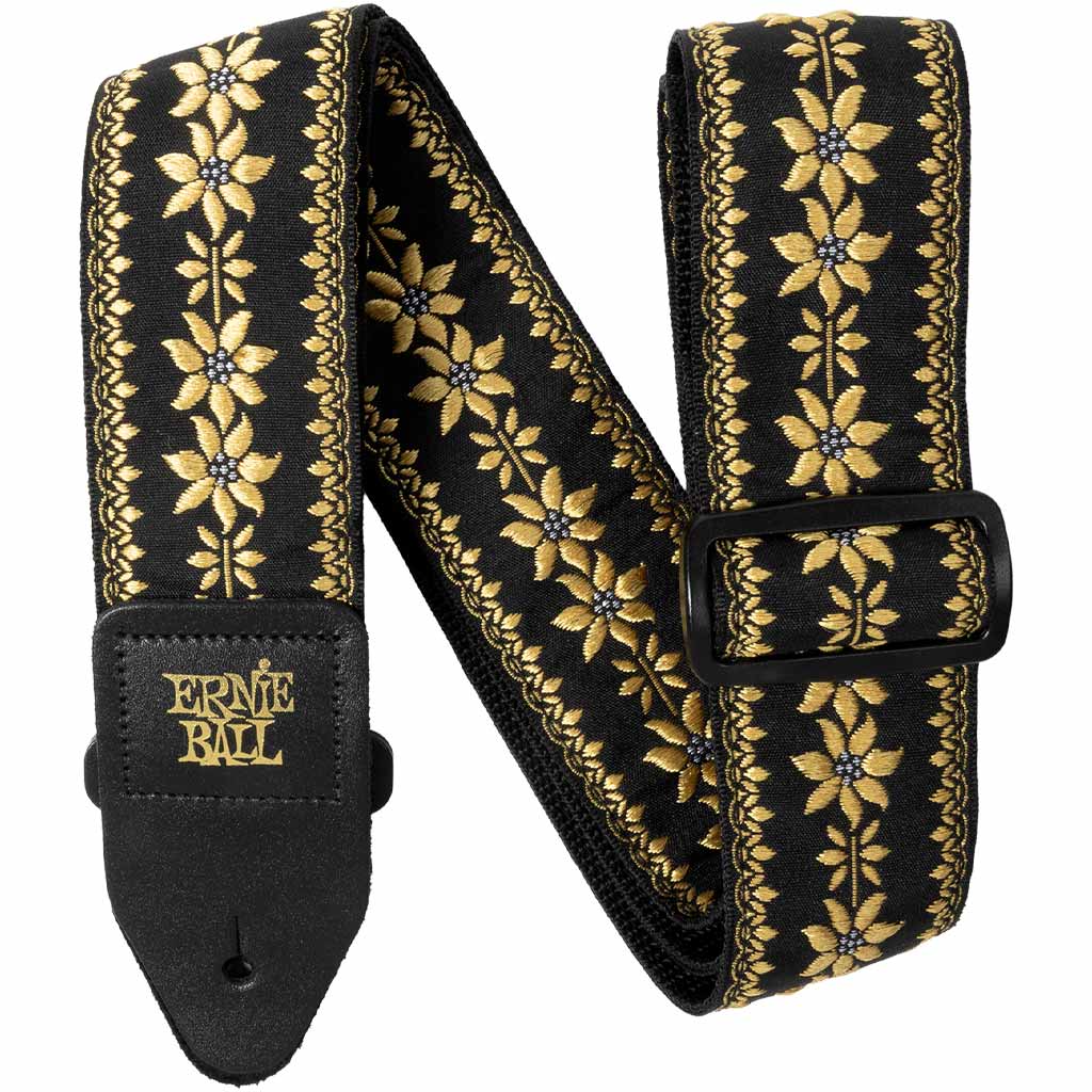 Ernie Ball Jacquard Guitar Strap in Flower Crown