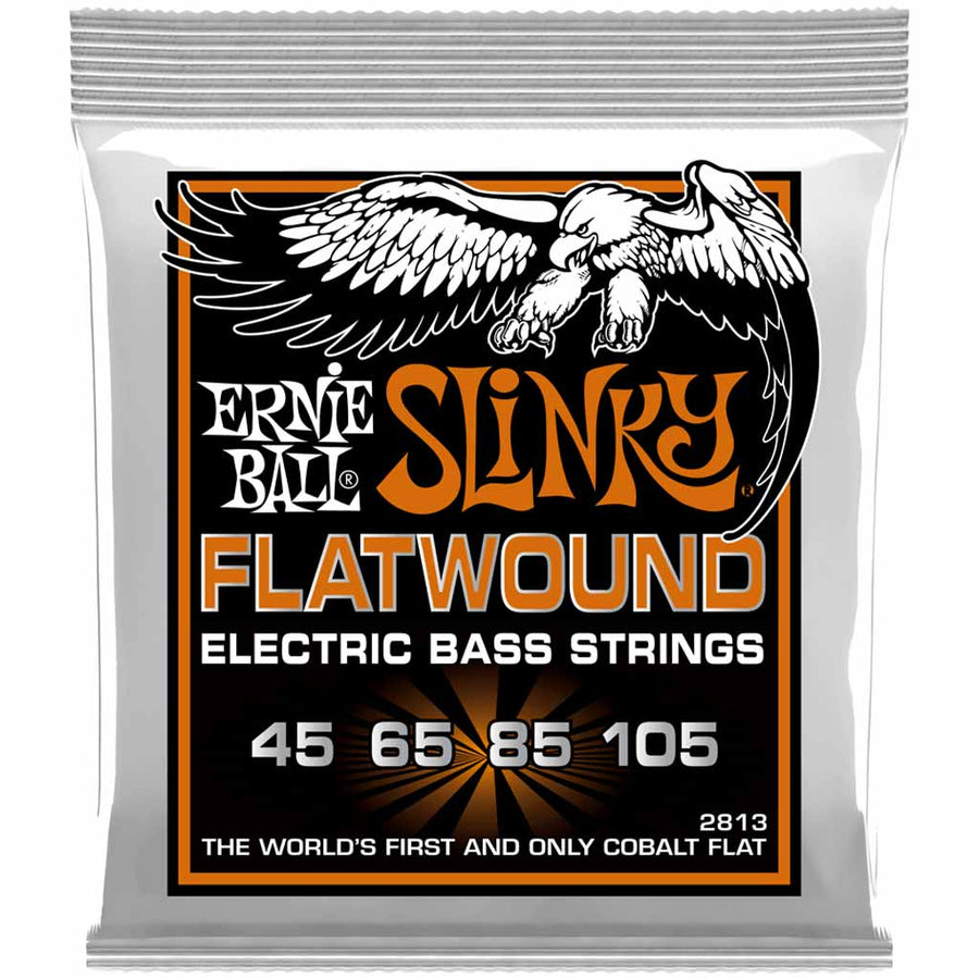 Ernie Ball Hybrid Slinky Cobalt Flatwound 45-105 4-String Bass Guitar Strings