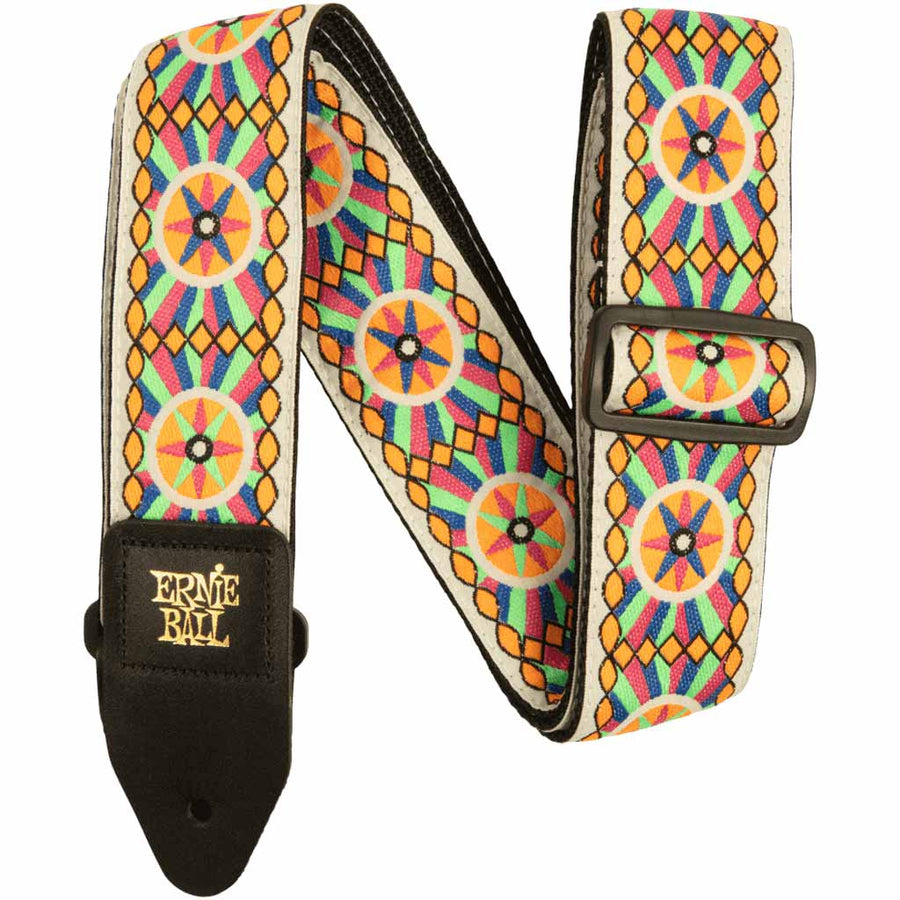 Ernie Ball Classic Jacquard Guitar and Bass Strap in Candy Sun