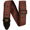 Ernie Ball Classic Jacquard Guitar and Bass Strap in Red King