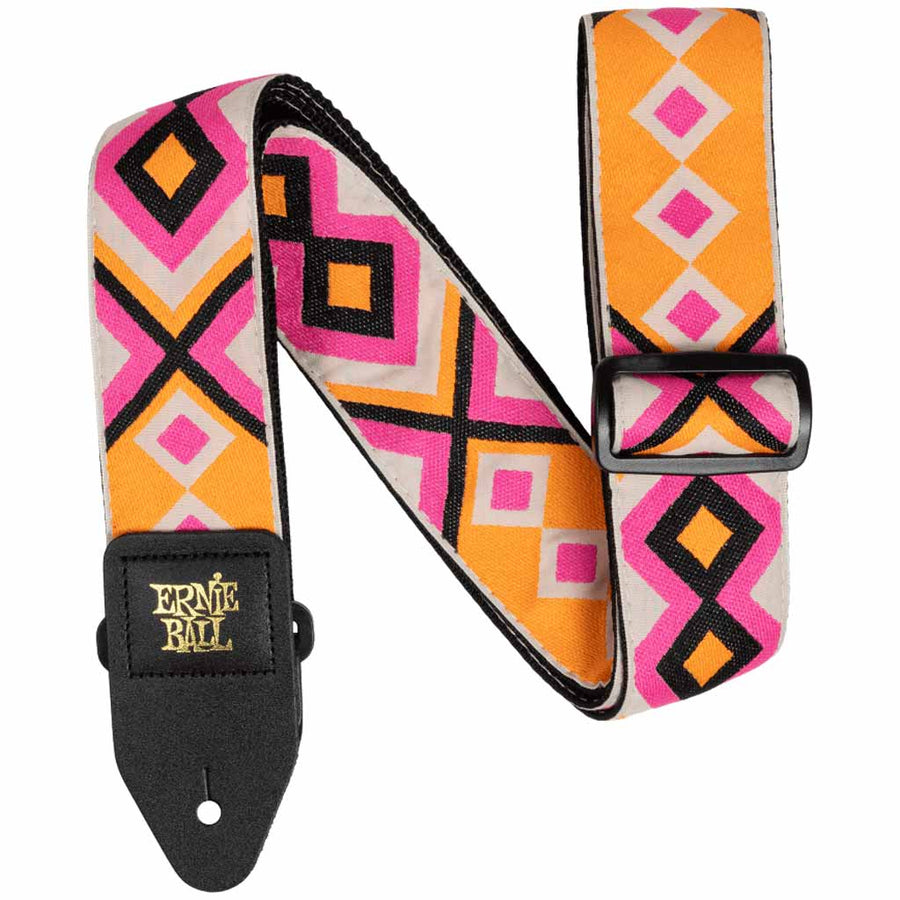 Ernie Ball Classic Jacquard Guitar and Bass Strap in Electric Diamond