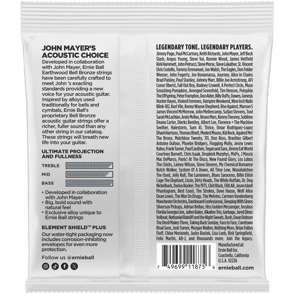 Ernie Ball Earthwood Bell Bronze Acoustic Guitar Strings