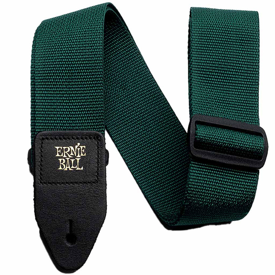 Ernie Ball Polypro Guitar and Bass Strap in Forest Green