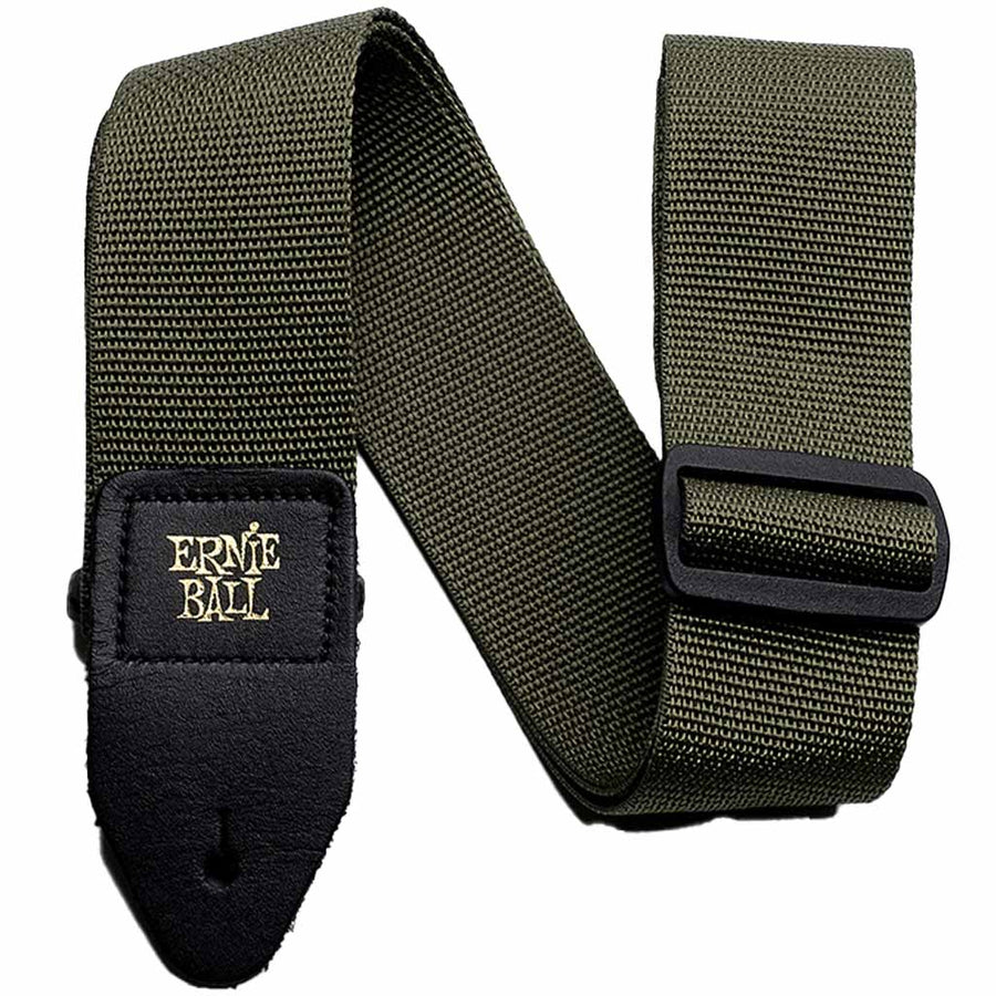 Ernie Ball Polypro Guitar and Bass Strap in Olive