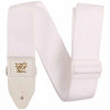 Ernie Ball Polypro Guitar and Bass Strap in White with White Ends