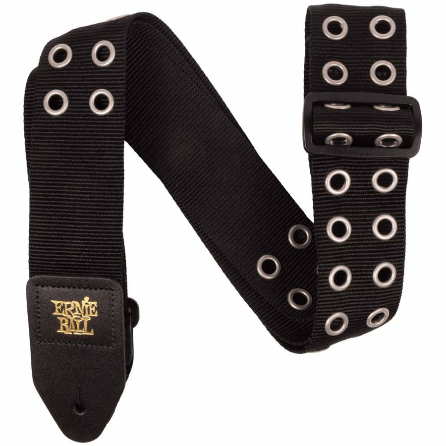 Ernie Ball Premium Guitar/Bass Strap in Hole Lotta Metal Silver