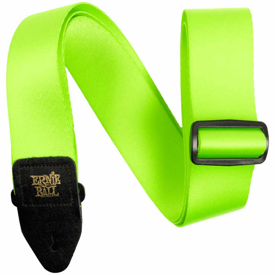 Ernie Ball Premium Guitar and Bass Strap in Neon Green