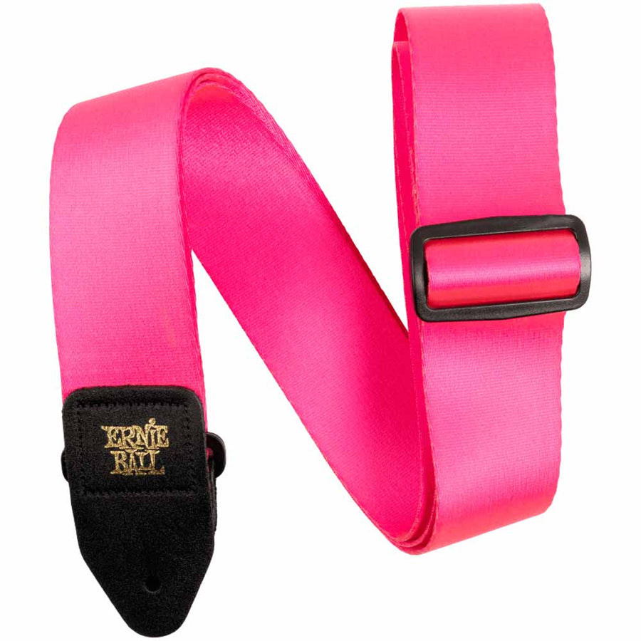 Ernie Ball Premium Guitar and Bass Strap in Neon Pink