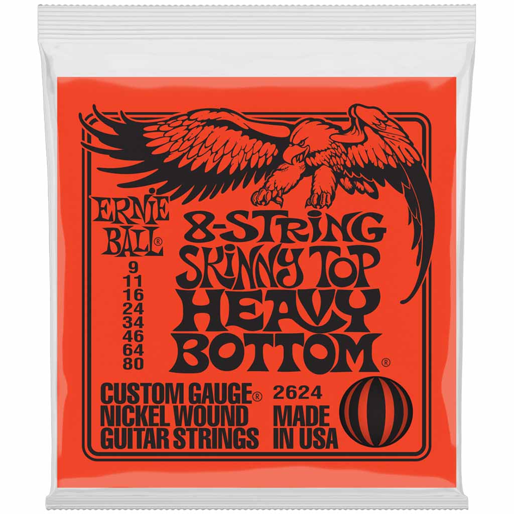 Ernie Ball Skinny Top Heavy Bottom 9-80 8-String Electric Guitar Strings
