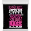 Ernie Ball Super Slinky Stainless Steel 45-100 4-String Bass Guitar Strings