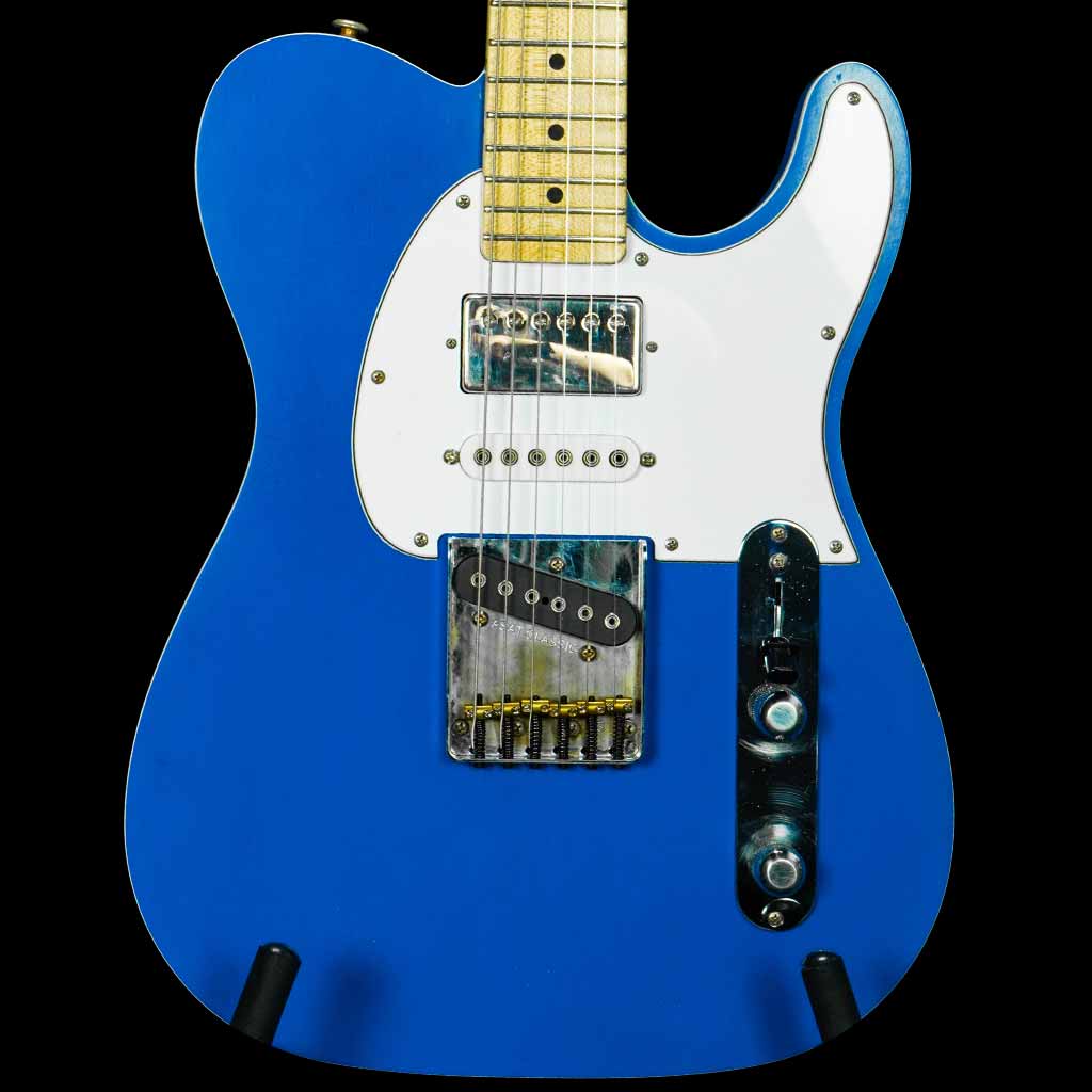 G&L Custom Shop ASAT Classic Bluesboy Electric Guitar in Light Aged Audi Blue