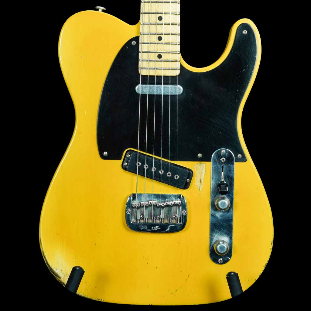 G&L Custom Shop ASAT Special Electric Guitar in Medium Aged Butterscotch Blonde