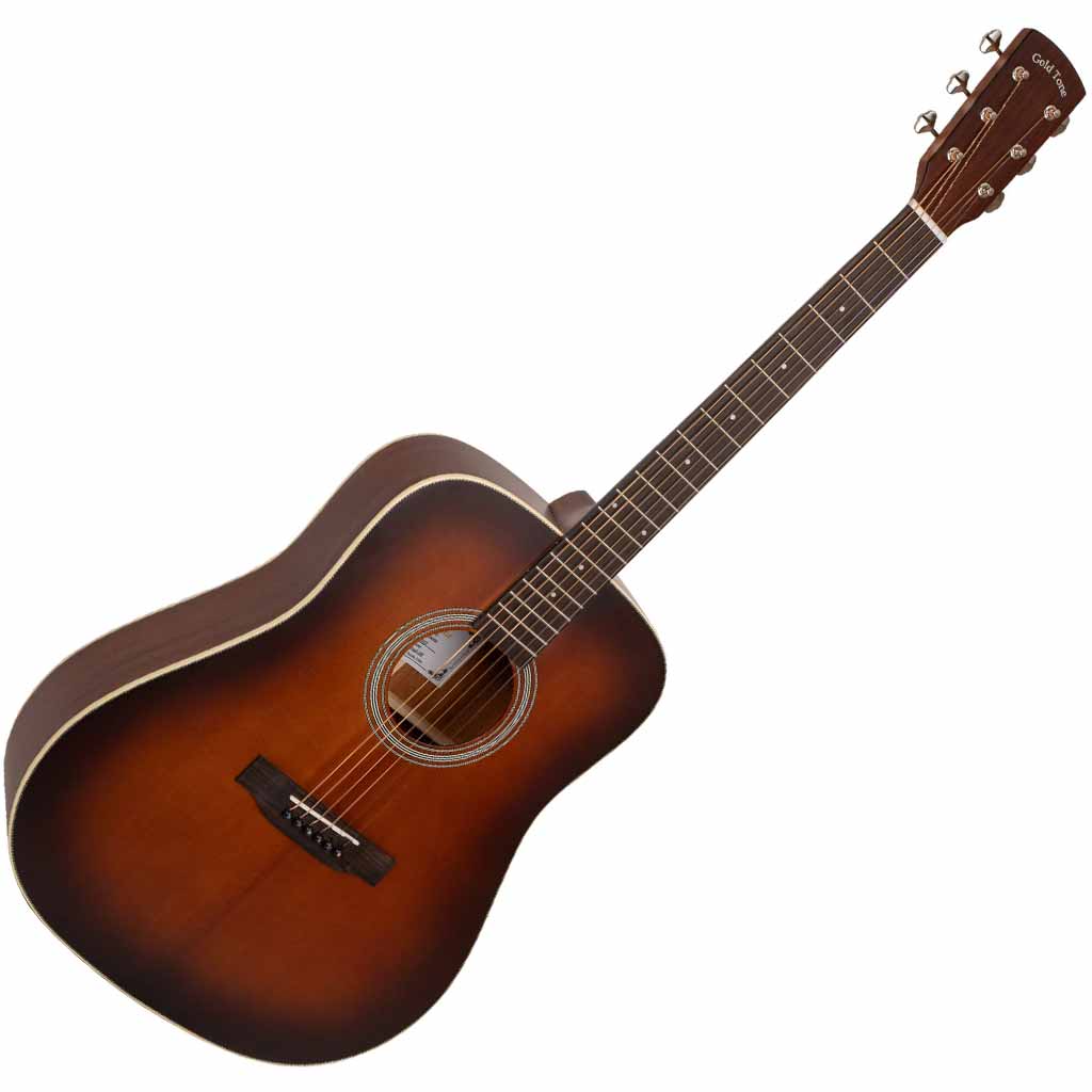 Gold Tone GT-DREAD All Solid Sitka Spruce/Mahogany Acoustic Electric Guitar in Burst