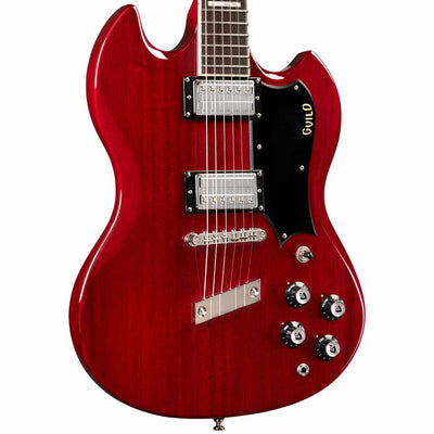Guild Polara Deluxe Electric Guitar in Cherry Red