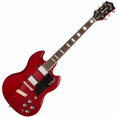 Guild Polara Deluxe Electric Guitar in Cherry Red