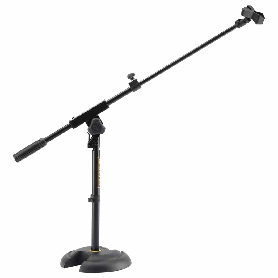 Hercules MS120B Low Profile "H" Bass Mic Stand with Boom