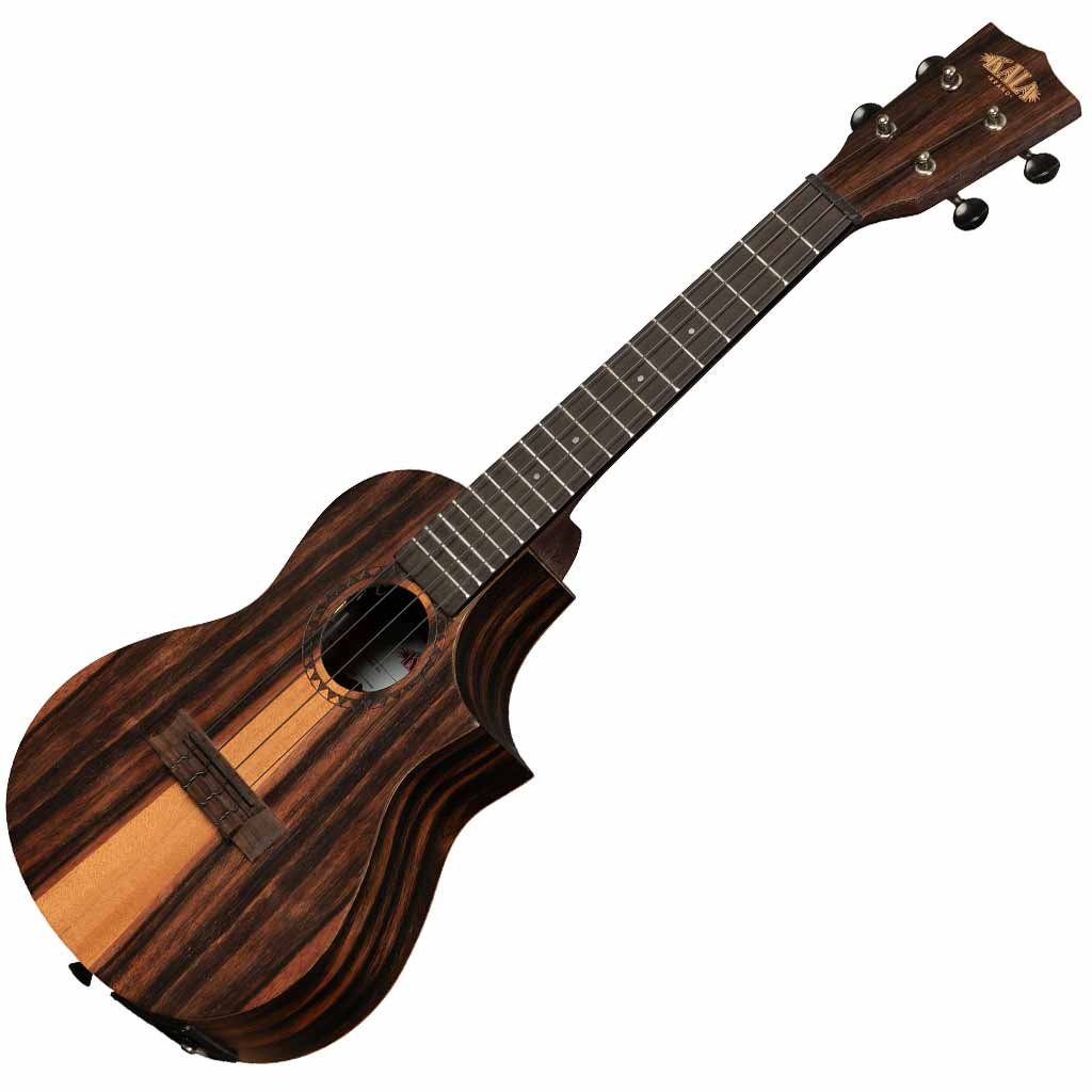 Kala Amara TriTop Concert Ukulele with Cutaway and EQ