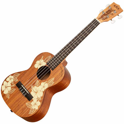 Kala Voyage Collection Hibiscus Mahogany Tenor Ukulele