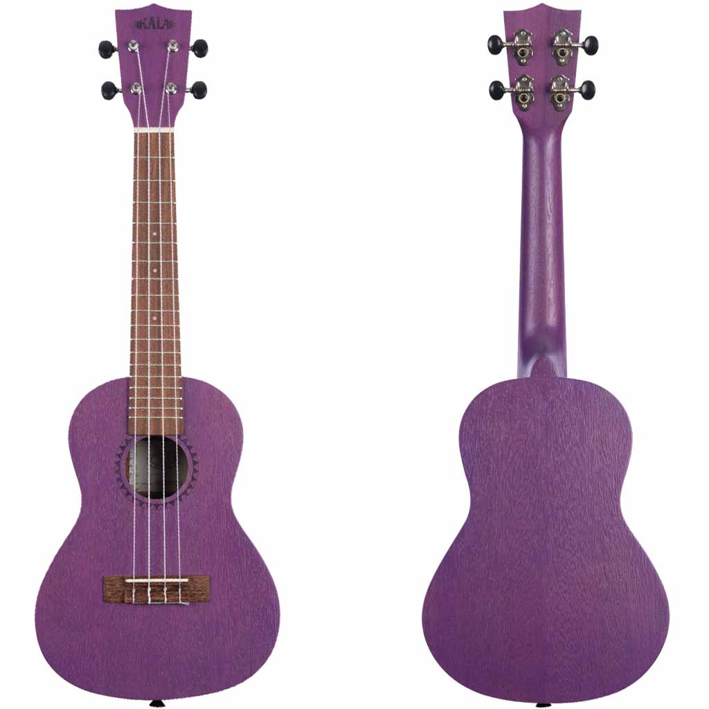 Kala Royal Purple Watercolor Meranti Concert Ukulele