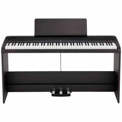 Korg B2+SP 88-Key Portable Digital Piano with Stand and Pedals in Black
