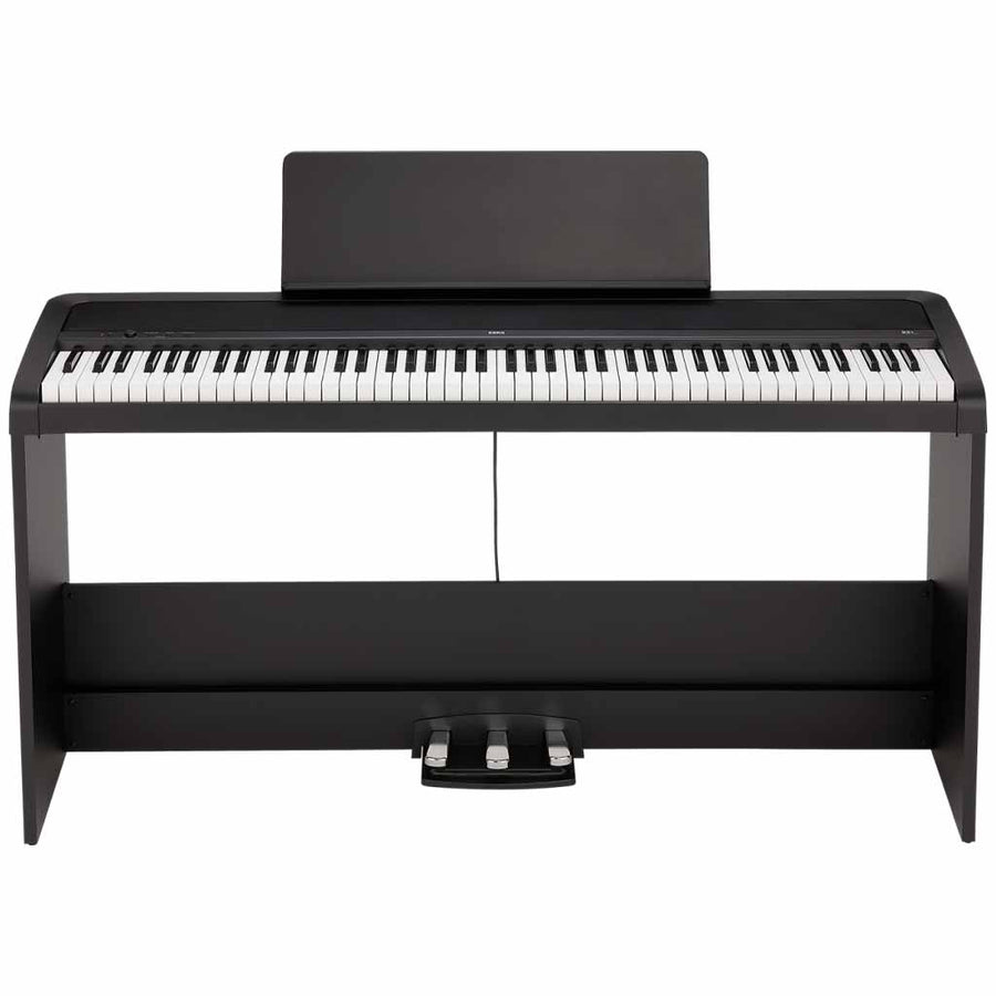Korg B2+SP 88-Key Portable Digital Piano with Stand and Pedals in Black