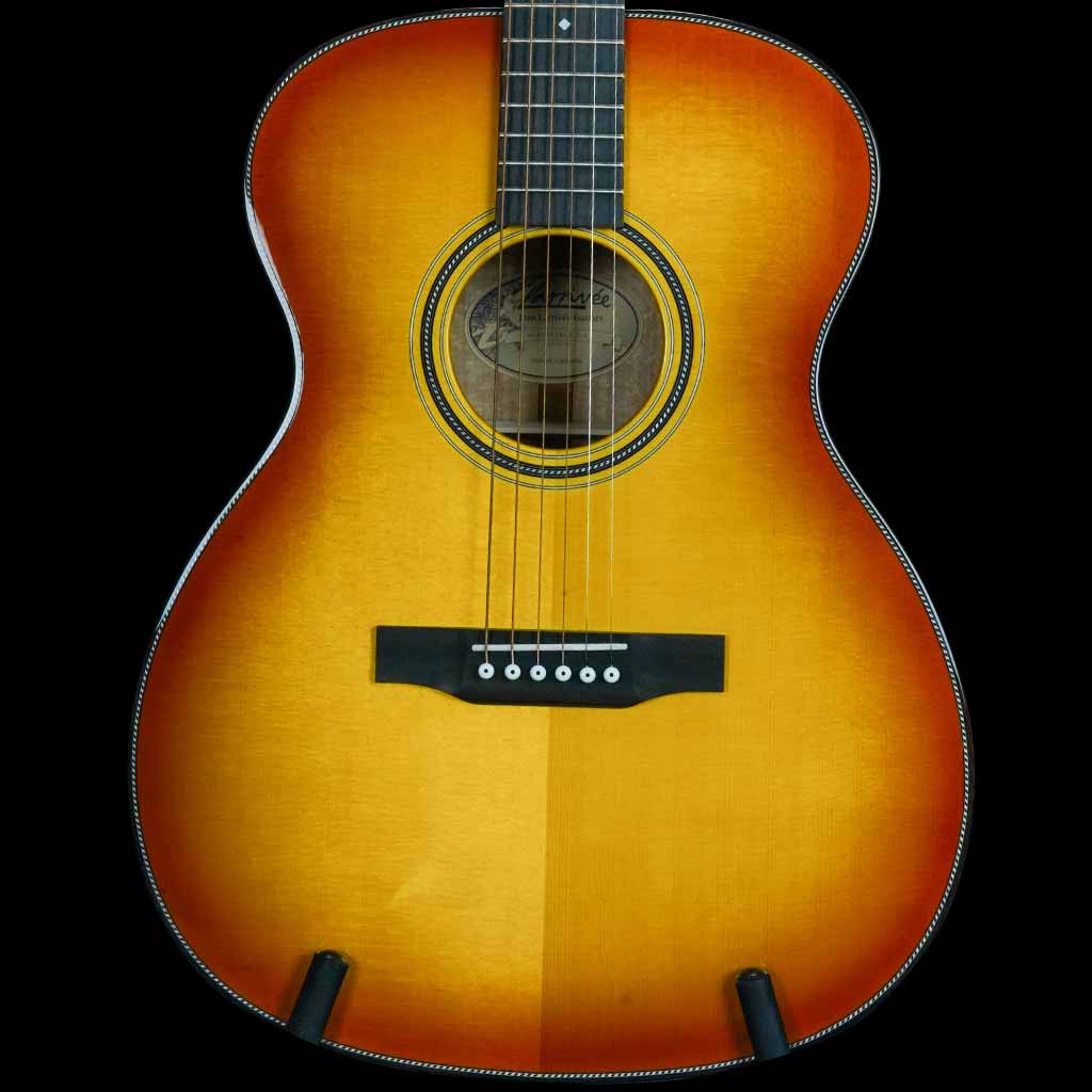 Larrivee OM-44 Silver Oak Custom Acoustic Guitar in Iced Tea Burst