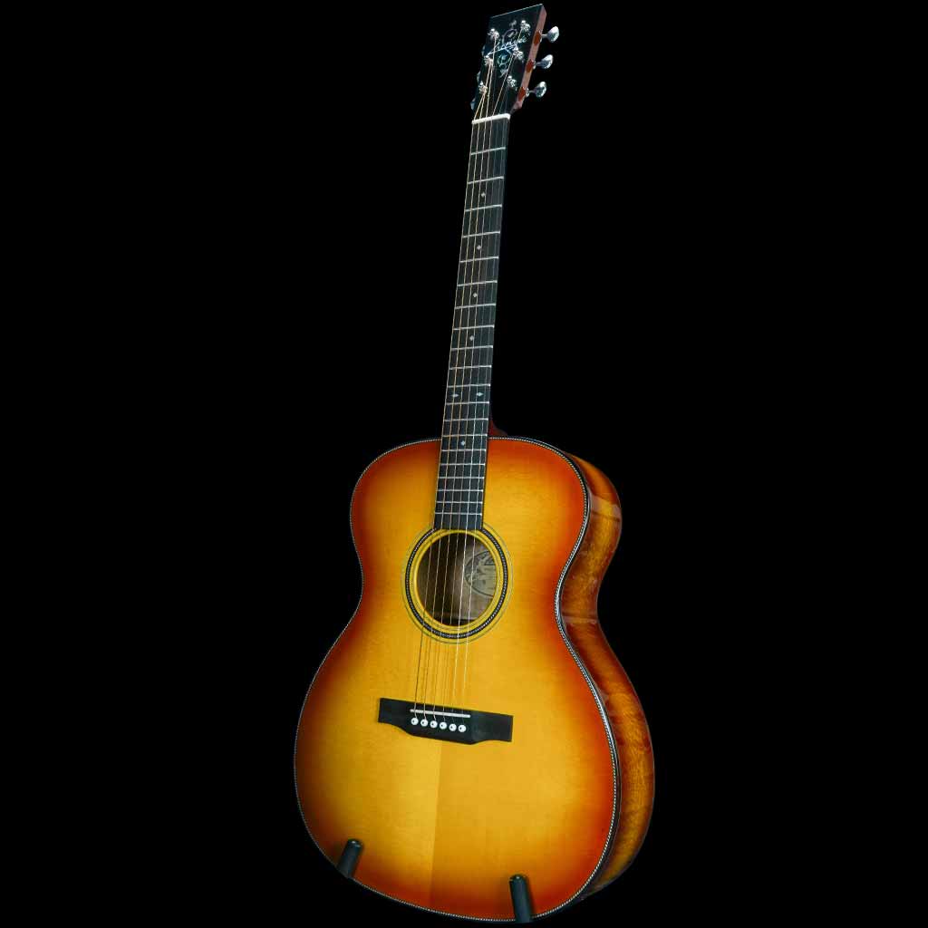 Larrivee OM-44 Silver Oak Custom Acoustic Guitar in Iced Tea Burst