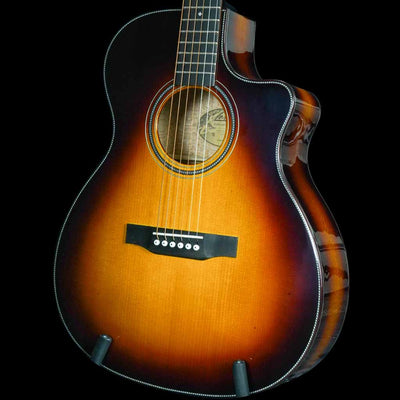 Larrivee OMV-44 Silver Oak Custom Acoustic Guitar in Tobacco Sunburst