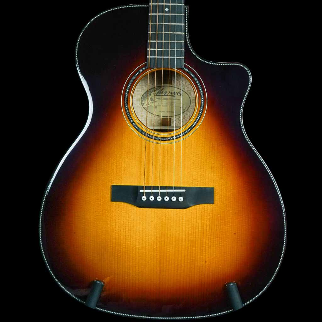 Larrivee OMV-44 Silver Oak Custom Acoustic Guitar in Tobacco Sunburst