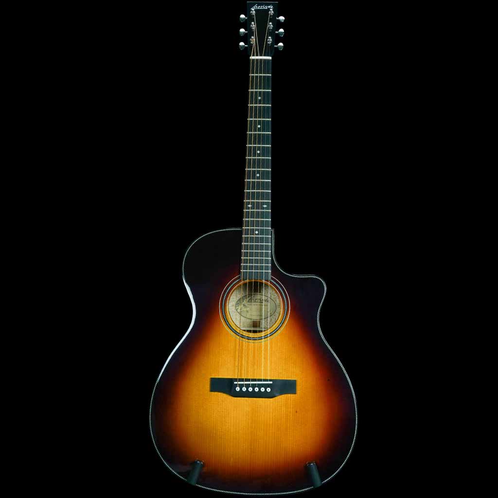 Larrivee OMV-44 Silver Oak Custom Acoustic Guitar in Tobacco Sunburst