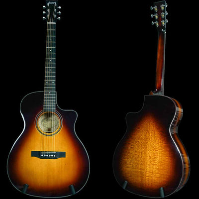 Larrivee OMV-44 Silver Oak Custom Acoustic Guitar in Tobacco Sunburst