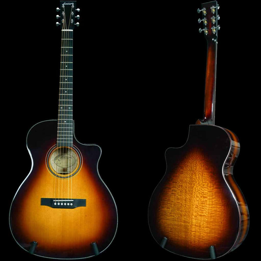 Larrivee OMV-44 Silver Oak Custom Acoustic Guitar in Tobacco Sunburst