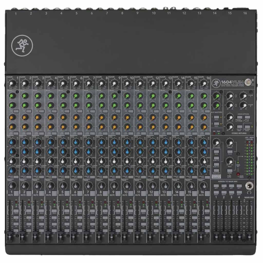 Mackie 1604VLZ4 16-Channel Compact 4-Bus Mixer Mackie Mixer THE