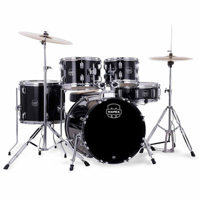 Mapex Comet Series Drum Kit with 20" Bass Drum in Dark Black