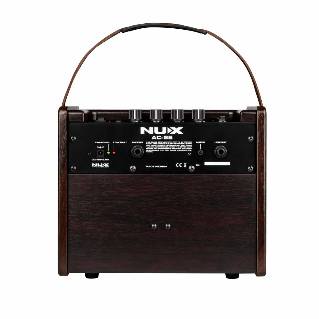 NUX AC-25 Portable Battery Powered Acoustic Guitar Amp