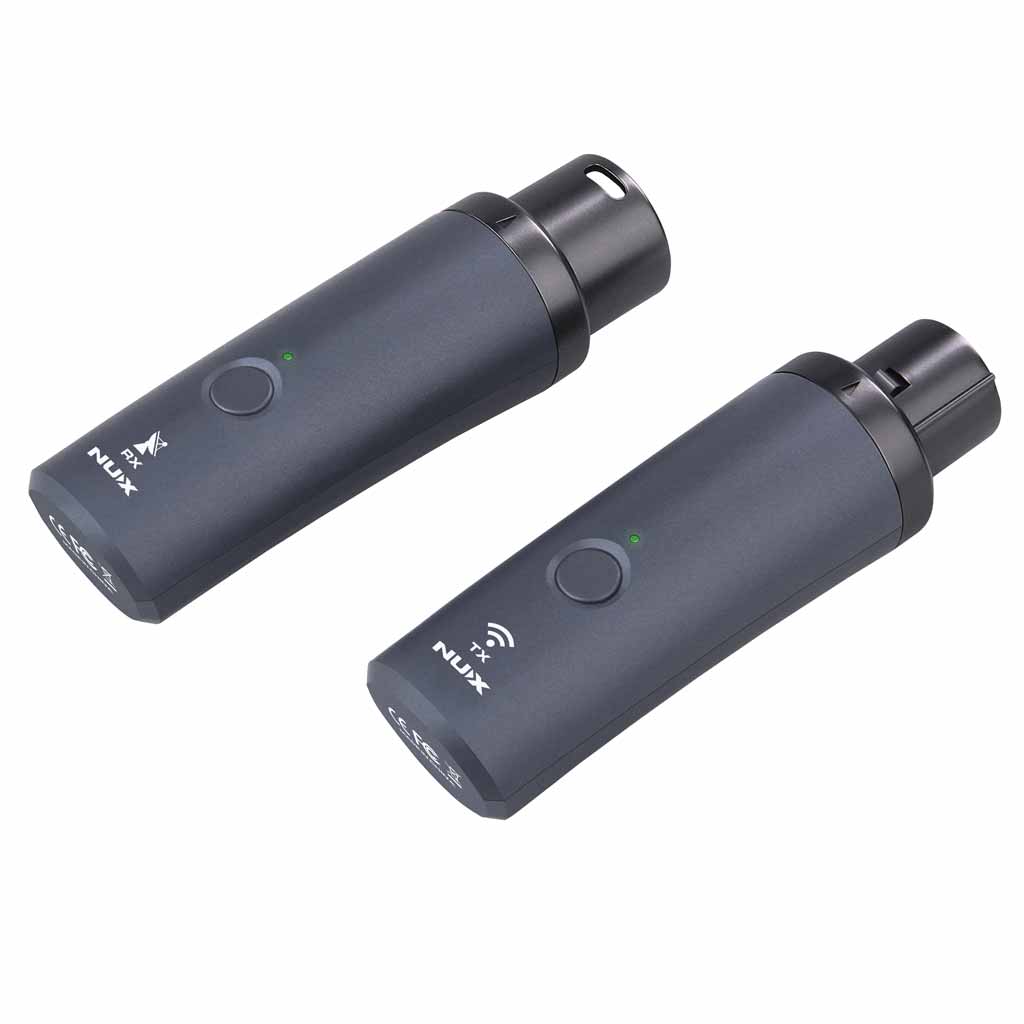 NUX B-3RC Rechargeable Wireless Microphone System with Battery Case