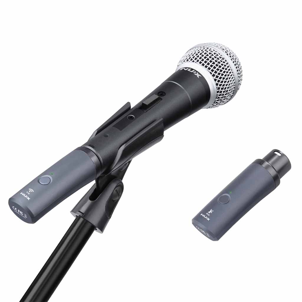 NUX B-3RC Rechargeable Wireless Microphone System with Battery Case