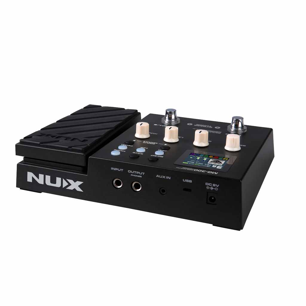 NUX MG300 Guitar Processor View of Input Jacks