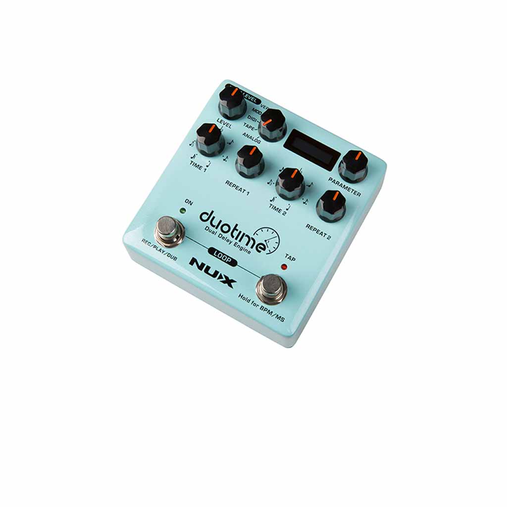 NUX NDD6 DuoTime Overhead Left Angle View