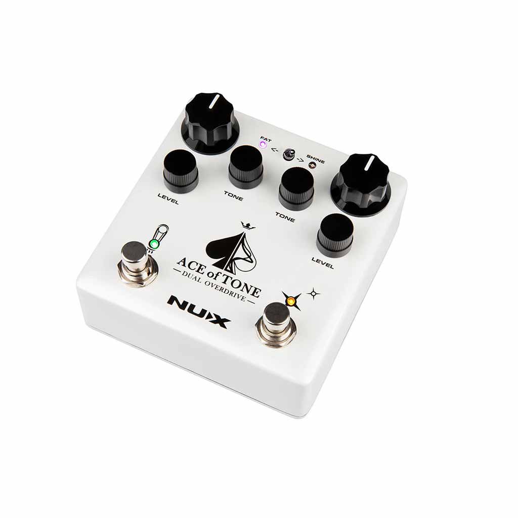 NUX NDO5 Ace of Tone Pedal Overhead Left Angle