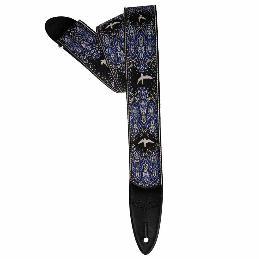 Paul Reed Smith Custom Jacquard Birds Fleur Guitar Strap in Violet