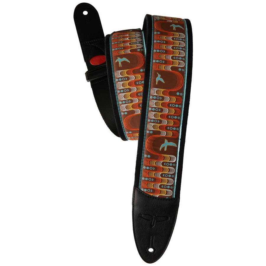 Paul Reed Smith 2.4" Padded Custom Jacquard Guitar Strap with FLASH in Wavelength Orange